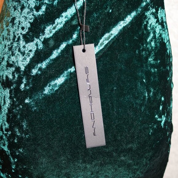 Symphony cocktail dress NWT small emerald green - Picture 5 of 7